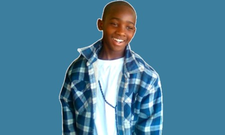 Alabaman appealing 55 year sentence for burglary death: graphic image of young black boy with blue background