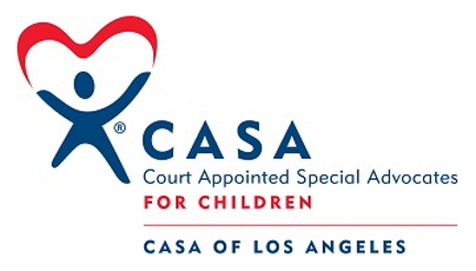 CASA/LA COurt Appointed Special Advocates for Los Angeles - Red &blue logo on white