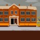 Idaho school bonds and education culture wars: cartoon depiction of school building in disrepair