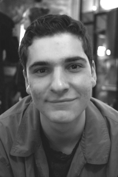 Intern Gabe Valaenu headshot black & white